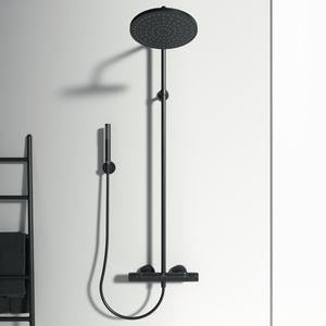 Ideal Standard Duschsystem Ceratherm T25 KB d:300mm Stick-Handbrause Silk Black