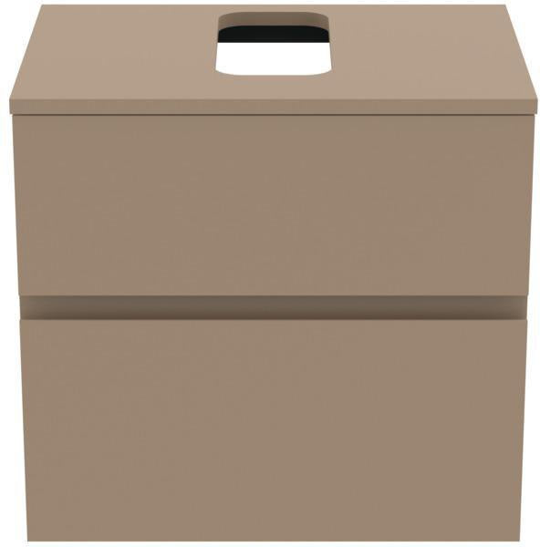 Ideal Standard Finesse Waschtischunterschrank 602 mm, 2 Auszüge, Greige matt, wandhängend