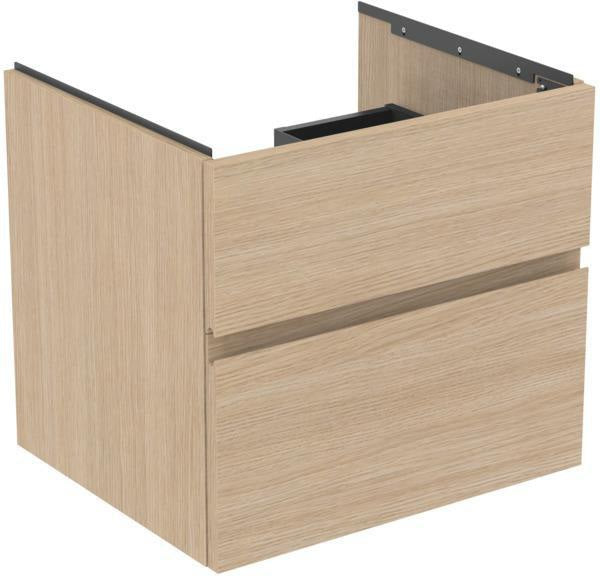 Ideal Standard Finesse Möbelwaschtischunterschrank 600 mm mit 2 Auszügen und Softclose in Greige matt