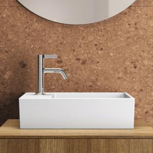Ideal Standard Handwaschbecken Extra 450x250x150mm, 1 Hahnloch links, mit Überlauf, Weiß