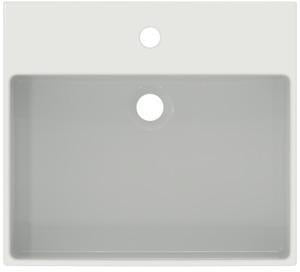 Ideal Standard Extra Aufsatzwaschtisch 500x450x150mm, geschliffen, 1 Hahnloch, mit Überlauf, Weiß