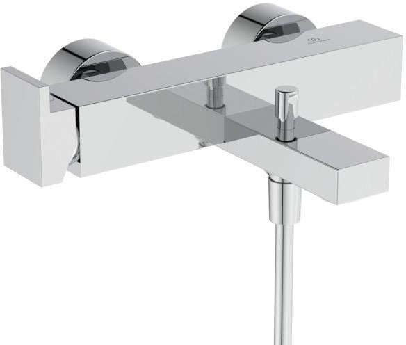 Ideal Standard Extra Badearmatur Aufputz 210 mm mit Stab-Handbrause und Zugumsteller in Chrom