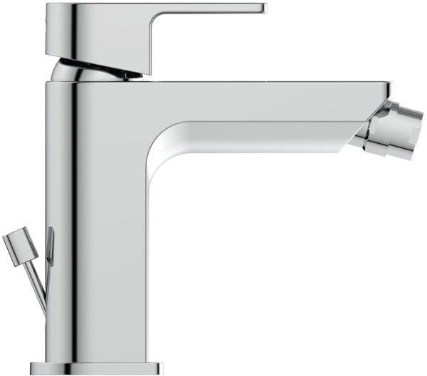Ideal Standard Edge Bidetarmatur Chrom 115 mm mit Ablaufgarnitur und Keramikkartusche