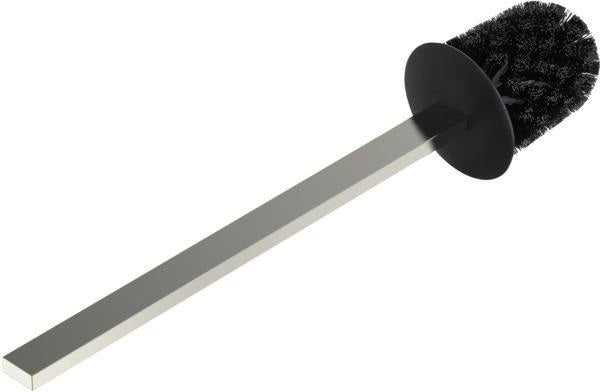 Ideal Standard WC-Bürste Conca Cube Silver Storm mit Griff – PVD-gebürstet, Messing