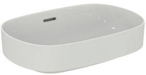 Ideal Standard Linda-X Aufsatzwaschtisch 550x380mm Weiß ohne Hahnloch mit Überlauf