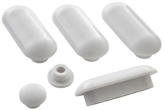 Ideal Standard Sitzpuffer Washpoint für WC, Weiß, Serie Softmood – Passgenaue Gummipuffer