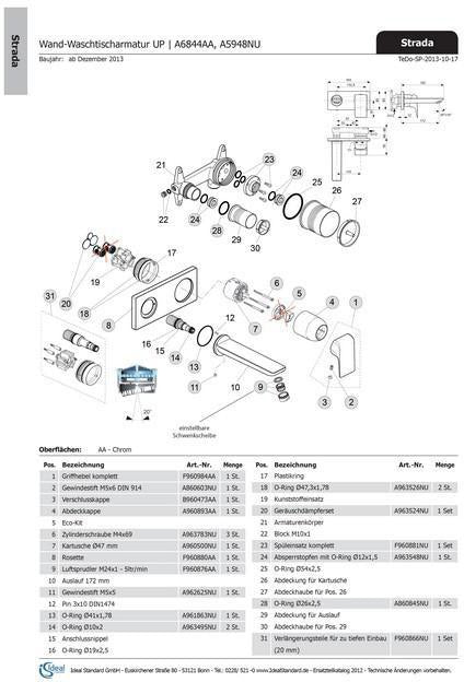 IDEAL STANDARD Strada Griffhebel rund Chrom – Hebelgriff für Armaturen