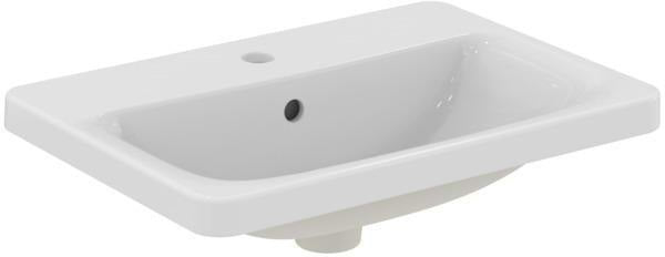 Ideal Standard Connect Einbauwaschtisch 580x420mm Weiß mit Ideal Plus | 1 Hahnloch