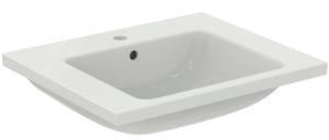 Ideal Standard i.life B Möbelwaschtisch 610 mm Weiß mit Überlauf und 1 Hahnloch