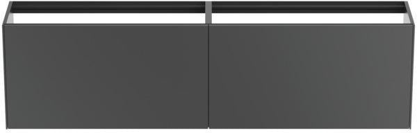 Ideal Standard Conca Waschtischunterschrank 1985 mm, 2 Auszüge, Anthrazit, wandhängend, ohne Platte