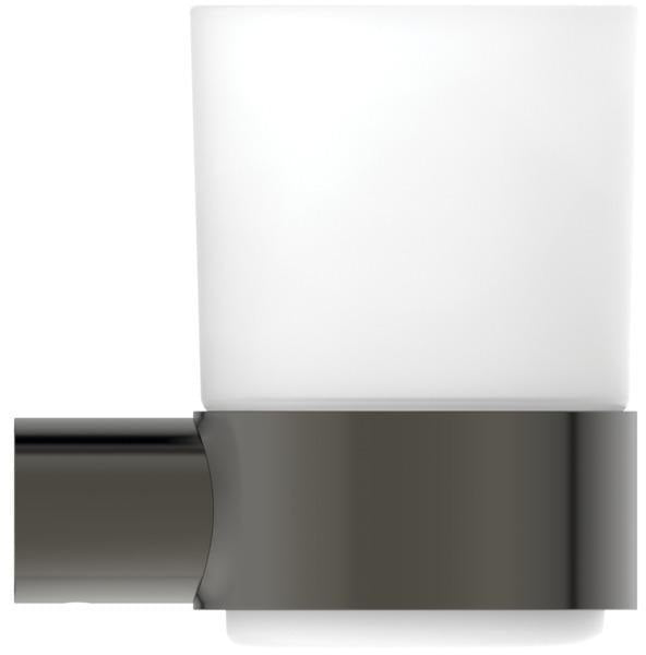Ideal Standard Zahnputzbecher Conca, rund, Brushed Gold – Wandhängend, Messing, Glas