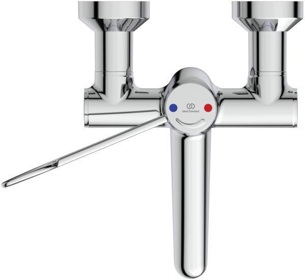 Ideal Standard Ceraplus Safe SQ Wand-Waschtisch-Thermostat 150 mm Chrom – Sicherheit & Komfort