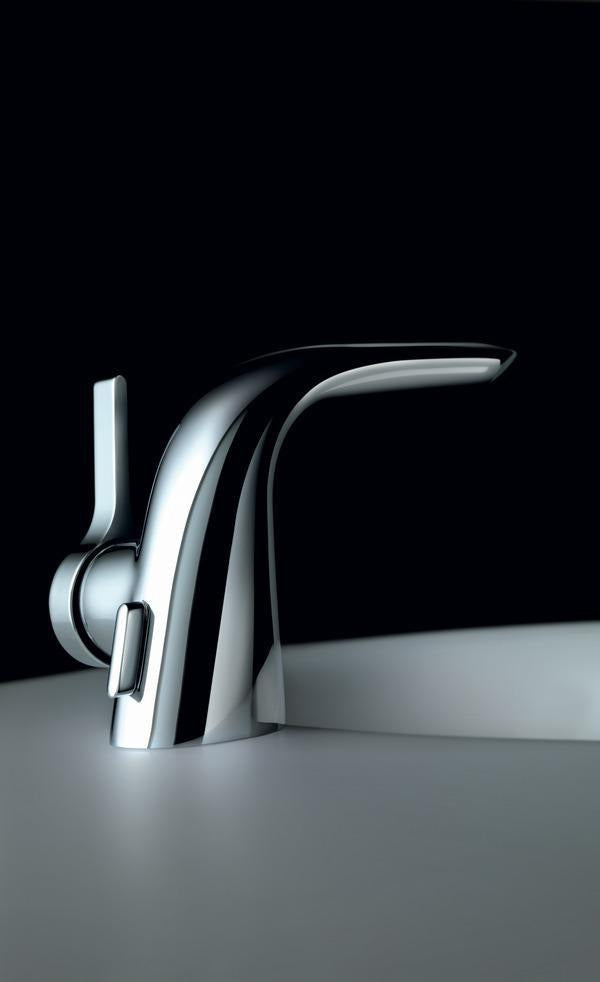 Ideal Standard Melange Waschtischarmatur Chrom 136 mm mit Ablaufgarnitur und flexiblen Schläuchen