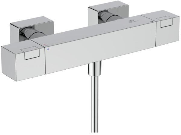 Ideal Standard Brausekombination Ceratherm C100 Square 90 cm mit Brausethermostat Chrom
