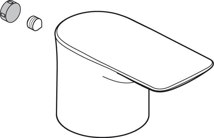 Ideal Standard IS Griff für Standventil, Logo ISI, Chrom – Hebelgriff als Ersatzteil