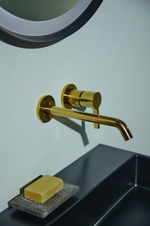 Ideal Standard Joy Wand-Waschtischarmatur BS2 Brushed Gold 220 mm Auslauf