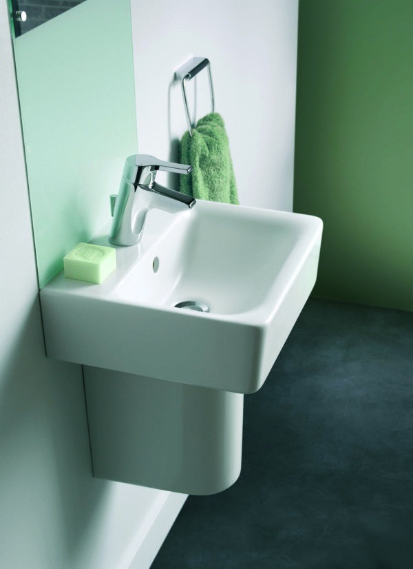 Ideal Standard Connect Cube Waschtisch 600 mm, 1 Hahnloch, mit Überlauf, Weiß