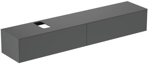 IDEAL STANDARD Conca WT-Unterschrank 2387x505x370 mm, 2 Auszüge, mit Ausschnitt, Weiß