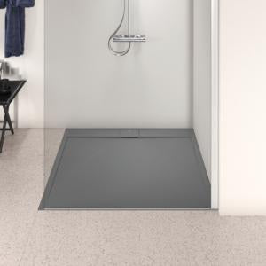 Ideal Standard Quadrat-Brausewanne Ultra Flat S i.life 1200x1200x30 mm Carraraweiß – Mineralguss mit Rutschhemmung