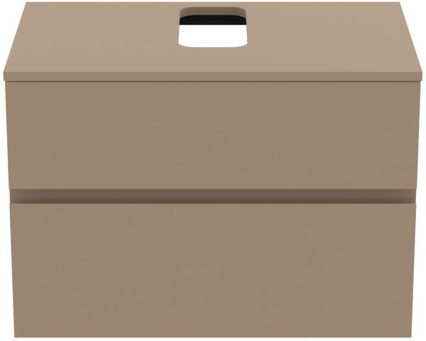 Ideal Standard Finesse Waschtischunterschrank 802 mm, 2 Auszüge, Greige matt, wandhängend