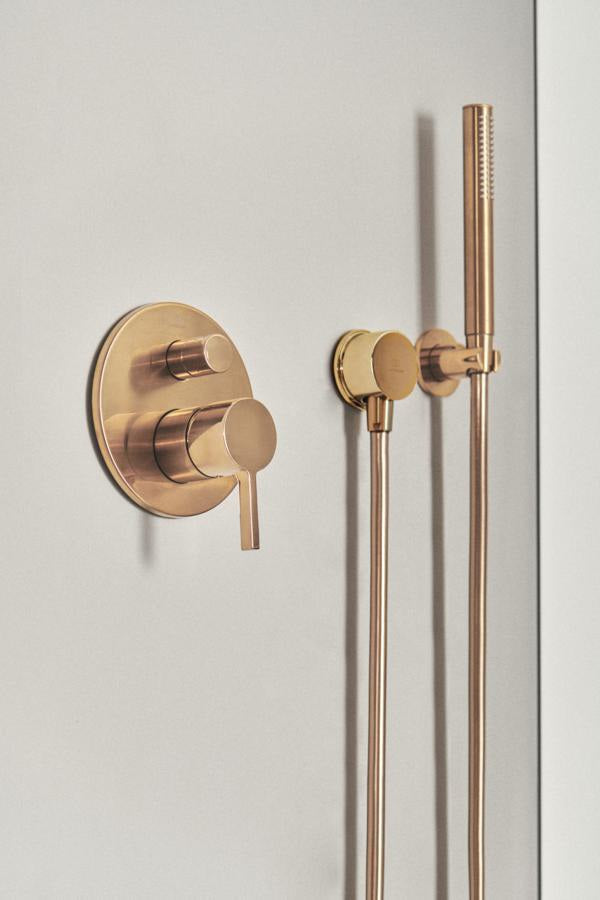 IDEAL STANDARD Idealrain Atelier Wandhalter für Handbrause & Brauseschlauch G1/2 Brushed Gold