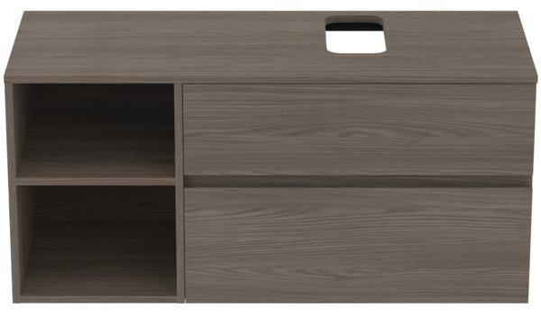 Ideal Standard Finesse Waschtischunterschrank 1202 mm, 2 Auszüge, Greige matt