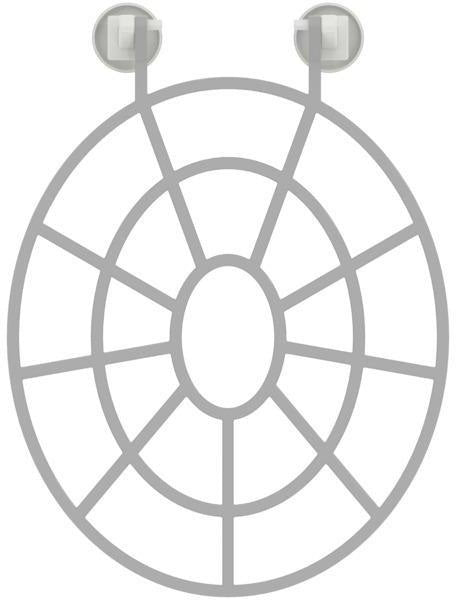 IDEAL STANDARD WC-Klapprost in Grau – Glänzende Oberfläche mit Kunststoff-Scharnierblättern