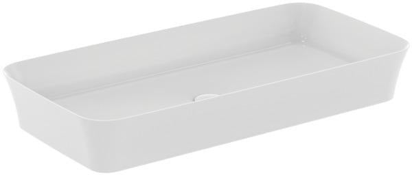 IDEAL STANDARD Ipalyss Aufsatzwaschtisch 800x400x120 mm Seidenweiß ohne Hahnloch
