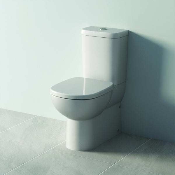 Ideal Standard WC-Sitz Eurovit für Kompakt-WC, Weiß, Duroplast, mit Deckel, 5er-Pack