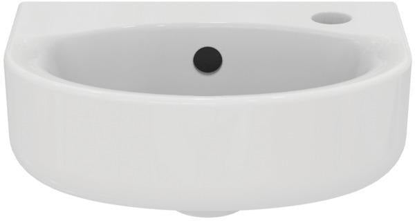Ideal Standard Handwaschbecken Connect Arc, 350x260x155 mm, 1 Hahnloch rechts, mit Überlauf, Weiß