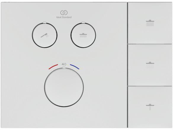 Ideal Standard Ceratherm Navigo Solos Brausethermostat UP Chrom – thermostatisch, 24 l/min, Messing