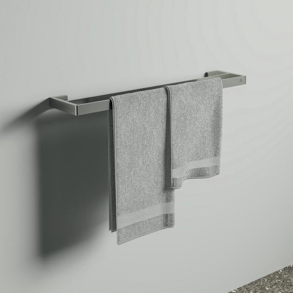 Ideal Standard Conca Cube Handtuchhalter 600 mm, doppelt, eckig, Brushed Gold