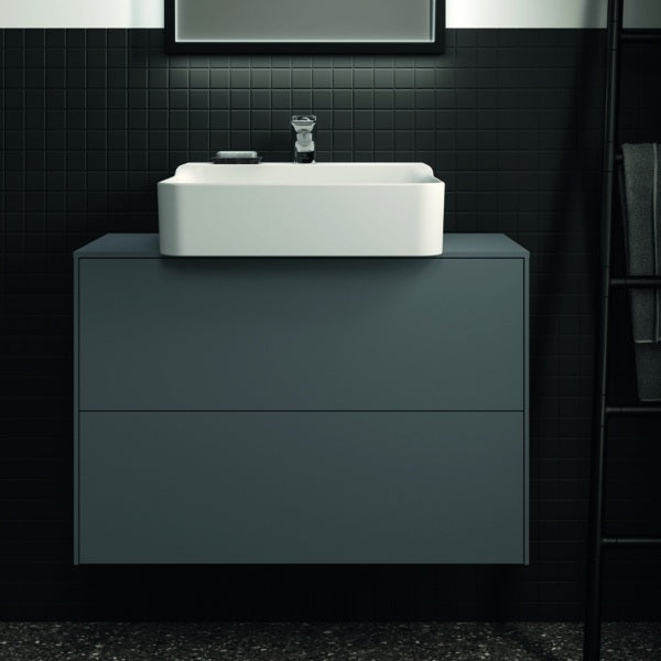 Ideal Standard Conca Waschtischunterschrank Eiche hell 802 mm – 2 Auszüge, Push-Open, wandhängend