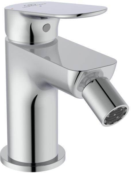 Ideal Standard Ceralife O Bidetarmatur mit Push-Open Ventil, BlueStart, Chrom, 95 mm