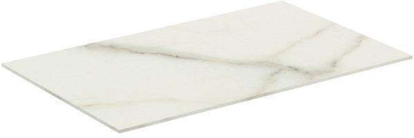 Ideal Standard Waschtischplatte Conca Keramik 602x373x6 mm Marmor Calacatta