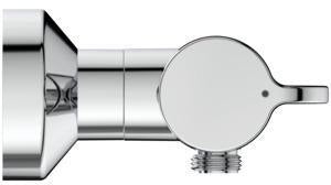 Ideal Standard Ceraplus Safe Aufputz-Brausethermostat, 115-133 mm, Chrom, Thermostatisch, 22 l/min