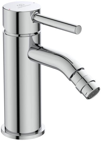 IDEAL STANDARD Ceraline Bidetarmatur mit Ablaufgarnitur, Chrom, 106 mm Ausladung