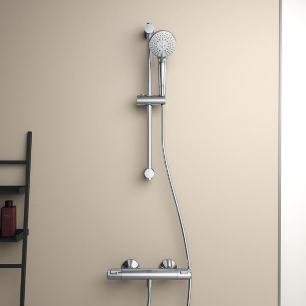 Ideal Standard Ceratherm T25 Brausethermostat AP, Ausladung 80 mm, Chrom – mit Verbrühschutz