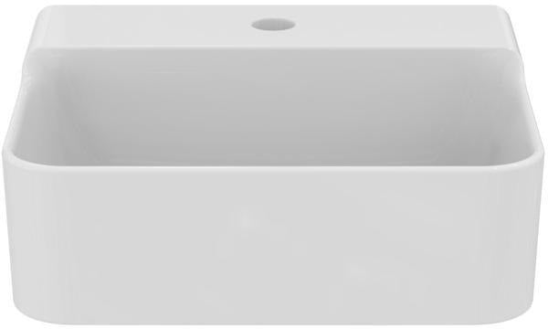 Ideal Standard Handwaschbecken Conca 400x350x145mm, 1 Hahnloch, ohne Überlauf, Weiß