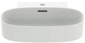 Ideal Standard Aufsatzwaschtisch Linda-X 500x480mm Weiß mit 1 Hahnloch & Überlauf
