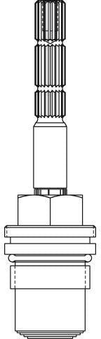 IDEAL STANDARD JADO Keramikoberteil G1/2 H960520NU rechtsschließend – Keramikkartusche für Armaturen