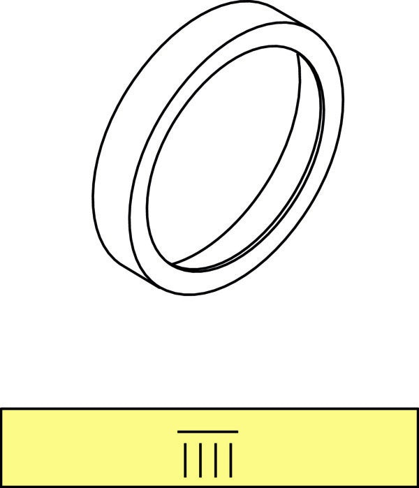 Ideal Standard Dekorring mit Symbol Kopfbrause – Chrom, serienübergreifend