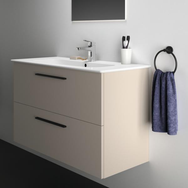 Ideal Standard i.life A Unterschrank 1000 mm Sandbeige matt – 2 Auszüge, Softclose, wandhängend