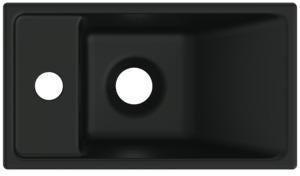 Ideal Standard i.life S Handwaschbecken 370x210x120mm, 1 Hahnloch links, ohne Überlauf, Weiß