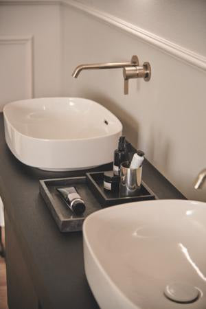 Ideal Standard Linda-X Aufsatzwaschtisch 550x380mm Weiß ohne Hahnloch mit Überlauf