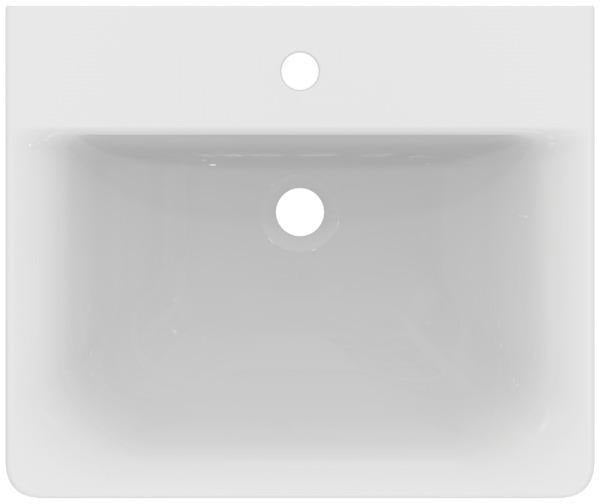 Ideal Standard Connect Cube Waschtisch 550x460mm, 1 Hahnloch, ohne Überlauf, Weiß