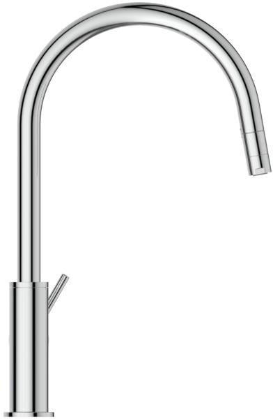 Ideal Standard Ceraline Nuovo Küchenarmatur mit herausziehbarer Brause, hoher Auslauf, Chrom