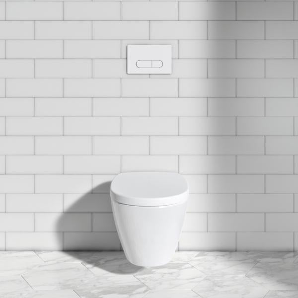 Ideal Standard Connect Wandtiefspül-WC randlos 360x540x340mm Weiß