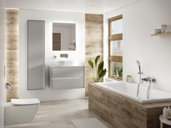 Ideal Standard Badearmatur Connect Air 174 mm Chrom – Wand-Aufputz Einhandhebelmischer