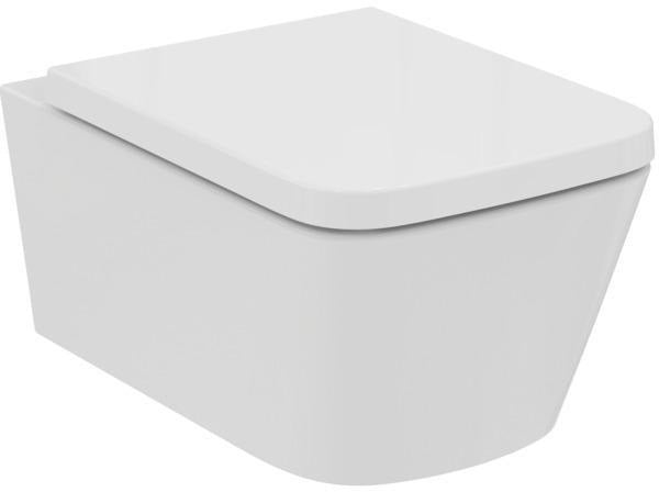 Ideal Standard Blend Cube WC-Paket wandhängend, randlos, mit SoftClosing-Sitz, 365x540x375 mm, Weiß